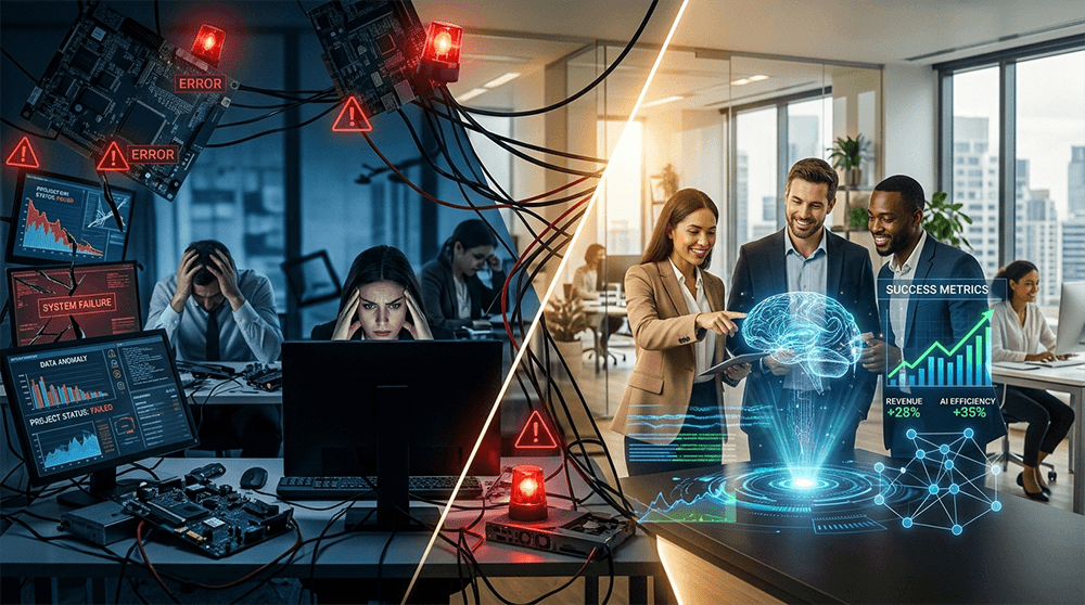 Pourquoi la plupart des projets IA échouent — et comment l'éviter